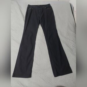 Pzi Jeans Classic Black Wide-Leg Jeans for Women 14 Long